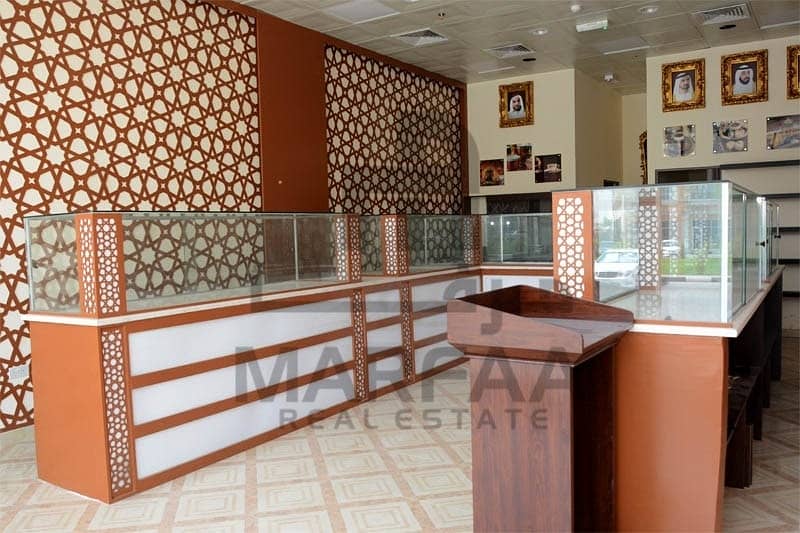 Spacious Fully Decoration Shop for Rent | 1 Month Free | 0% Commission.