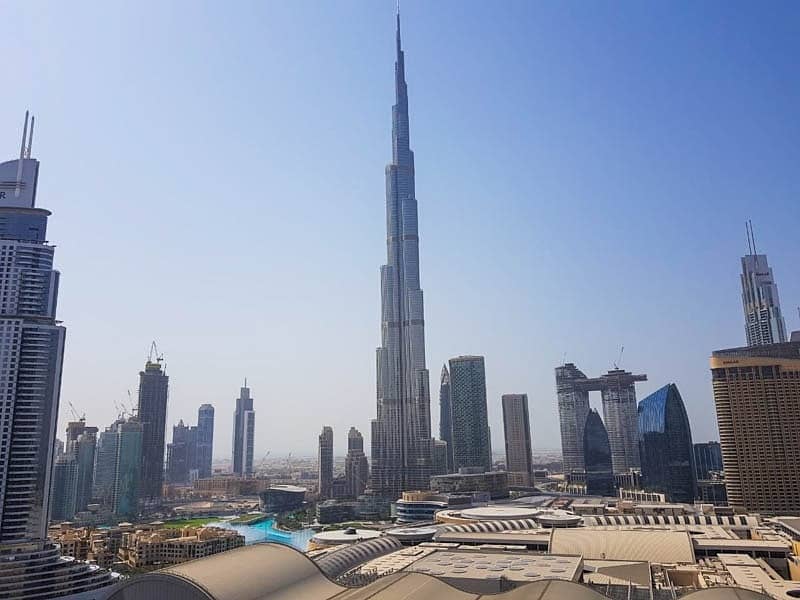 Full Burj Khalifa and Fountain View | Luxury