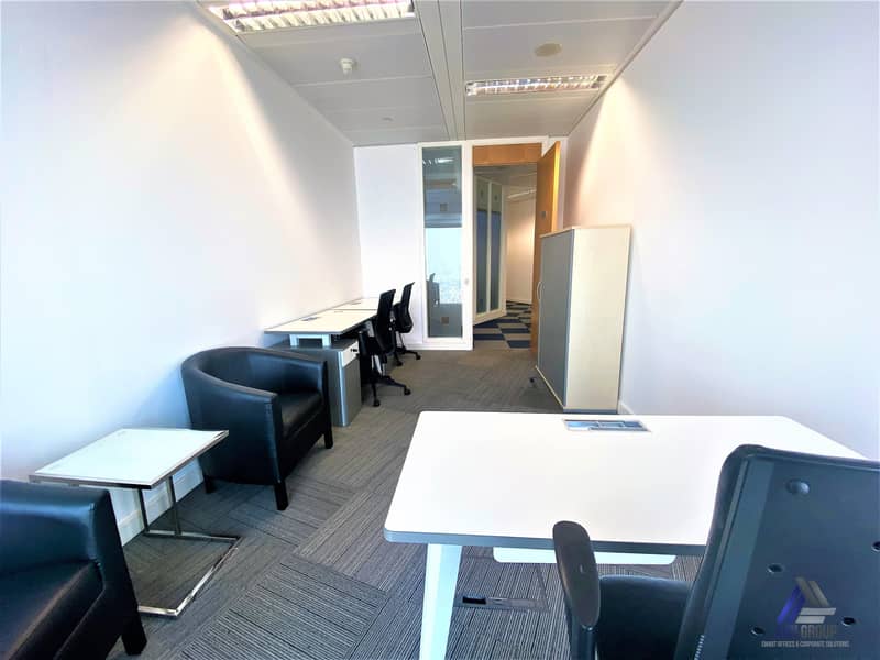 Cost Effective Well-Furnished Office | All Services Included | Linked with Metro