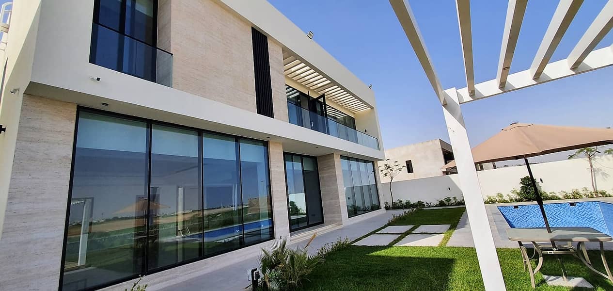Brand New, Spacious Luxury 5 Bedroom Hall Golf Villa  w/ swimming pool, situated on the fairway w/ full  view of the Al Zorah golf course.