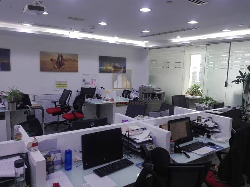 Fully Furnished Office with Pantry I 5 Partitions