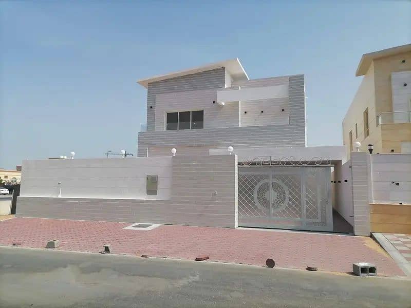 I own a villa in Ajman in the Rawda area with the most powerful designs and international finishes on Qarabat Street with monthly installments and without a down payment