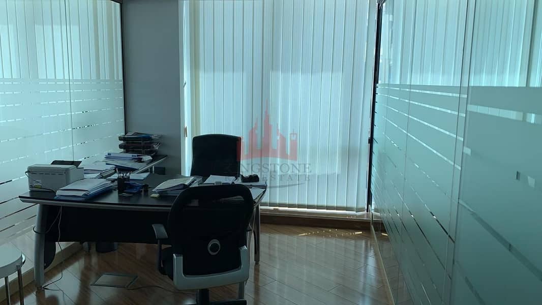 FULLY FITTED OFFICE WITH PARTITION AVAILABLE IN APRICOT