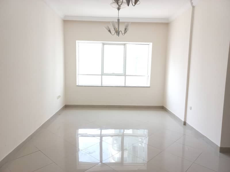 No Commission 1bhk with open view, gym , s/pool  in al Taawun area rent 21k in 4/6 cheqs