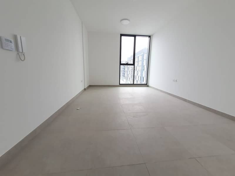 Ready to move Brand new Studio apartment in Al Jada rent 22k in 1/4 cheques