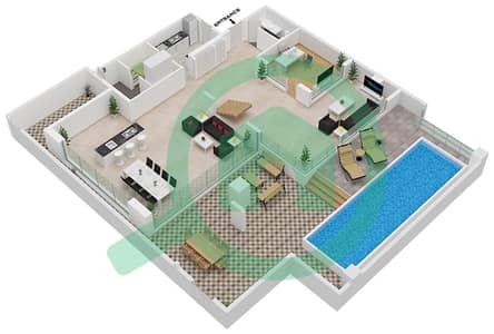Six Senses Residences - 3 Bedroom Villa Type/unit B/04 DUPLEX Floor plan