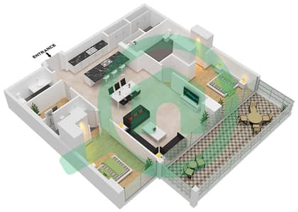 Six Senses Residences - 2 Bedroom Penthouse Type/unit A1/08 FLOOR 6 Floor plan