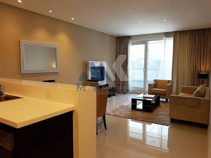 位于商业湾，达马克运河美景大酒店 1 卧室的公寓 1100000 AED - 5200257