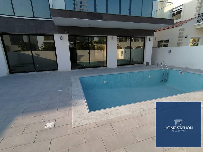 Brand new | Private Pool | overlooking Community | 3BHK + Maid Room