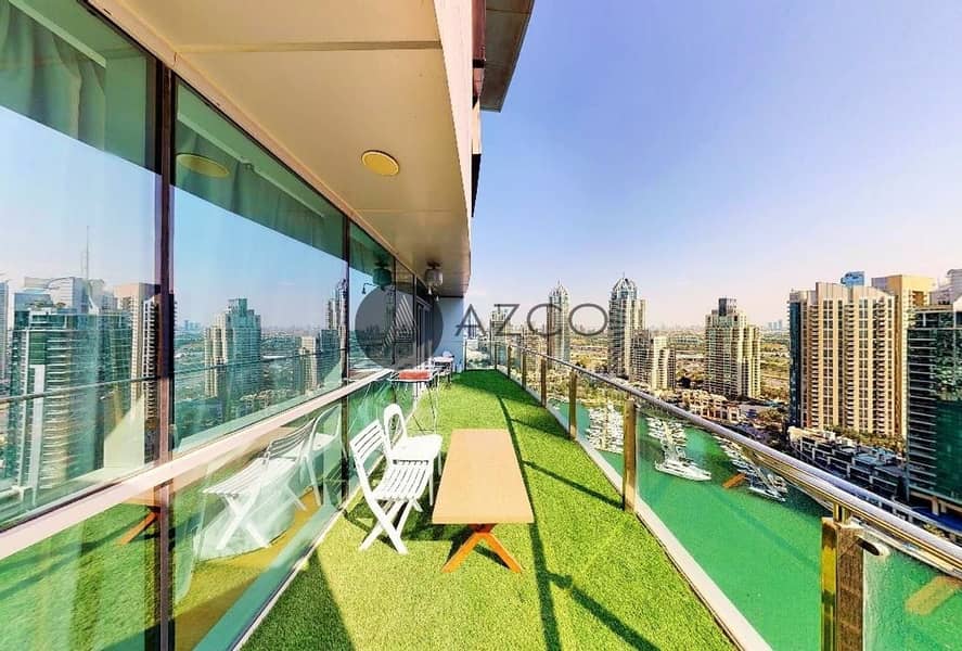 位于迪拜码头，滨海阳台公寓大楼 3 卧室的公寓 2700000 AED - 5957085