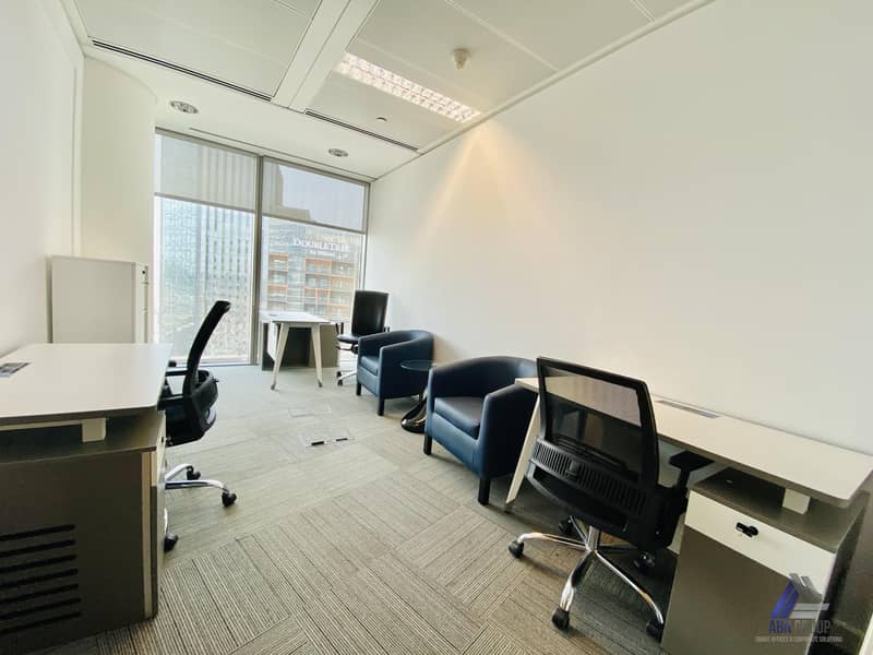 Furnished Office, Including All utilities! No commission! Linked With Metro And Burjuman Mall