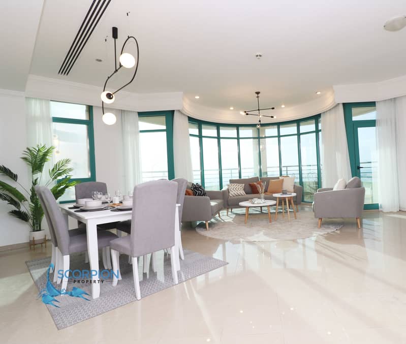 位于迪拜码头，滨海皇冠塔楼 3 卧室的公寓 2800000 AED - 5977854