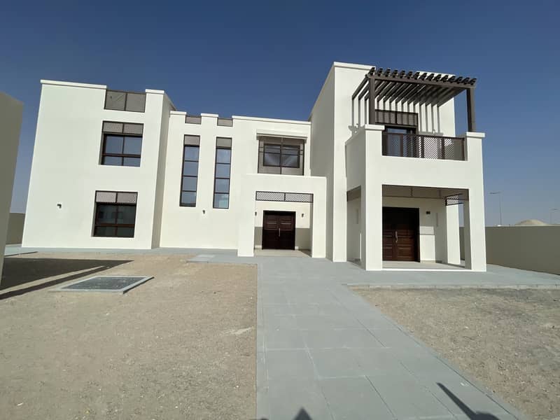 Brand New Out Class 5 Bedrooms Villa with Driver room at Al Shamkha South