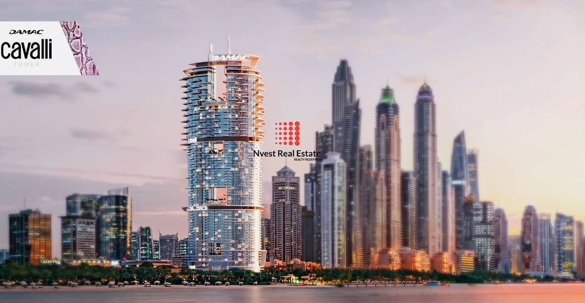 位于迪拜码头，卡瓦利大厦 4 卧室的顶楼公寓 69796000 AED - 5941829
