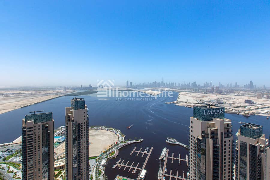 位于迪拜溪港，海港景观公寓大楼，海港景观2号大楼 3 卧室的顶楼公寓 5800000 AED - 5984633