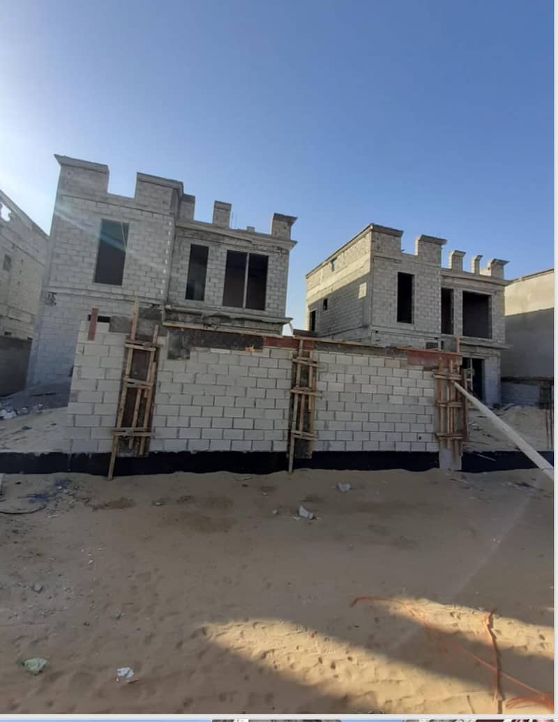 For sale, with a great location, and a price for a snapshot, villas in Jasmine are under construction with 56% finishing, freehold for all nationaliti