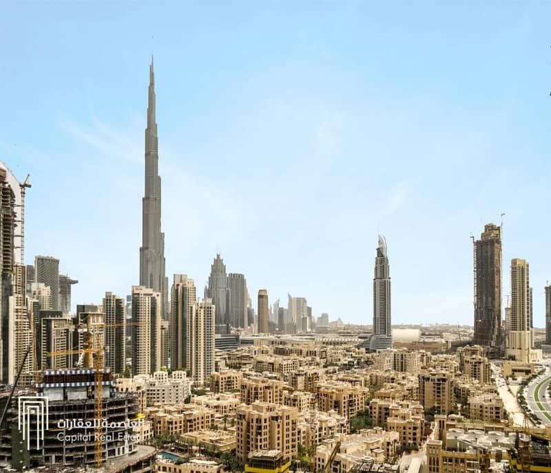 Luxury Business Bay Office - View of Burj Khalifa