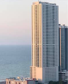 Corniche Tower Fully City View 1 Bedroom Hall for Rent