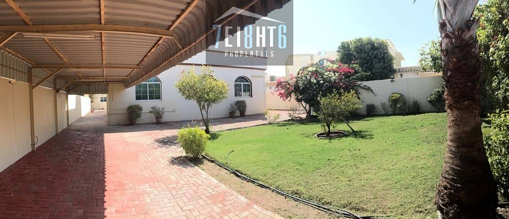Outstanding property:  4 b/r good quality independent villa + maids room + large garden for rent in Barsha 3