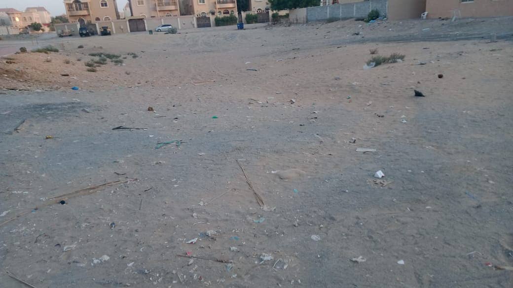 For sale a plot of land in Manama, pool 8, residential ground and first Ajman