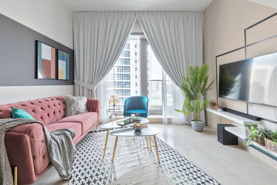 Stylish 1 BDR in JBR | Newly Designed | Netflix Stylish 1 BDR in JBR | Newly Designed | Netflix
