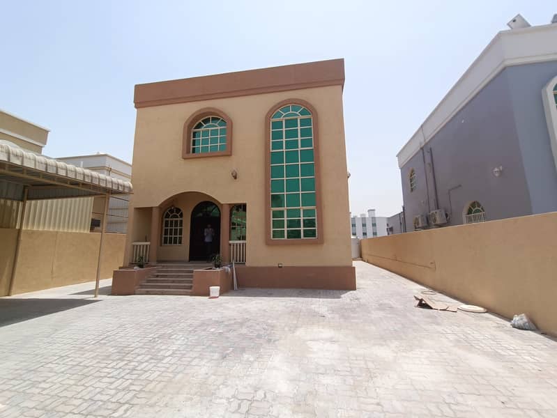 Used villa for sale, with a monthly installment of 6500 dirhams, with garage and water, close to the Abaya Roundabout, the second piece of Sheikh Amma