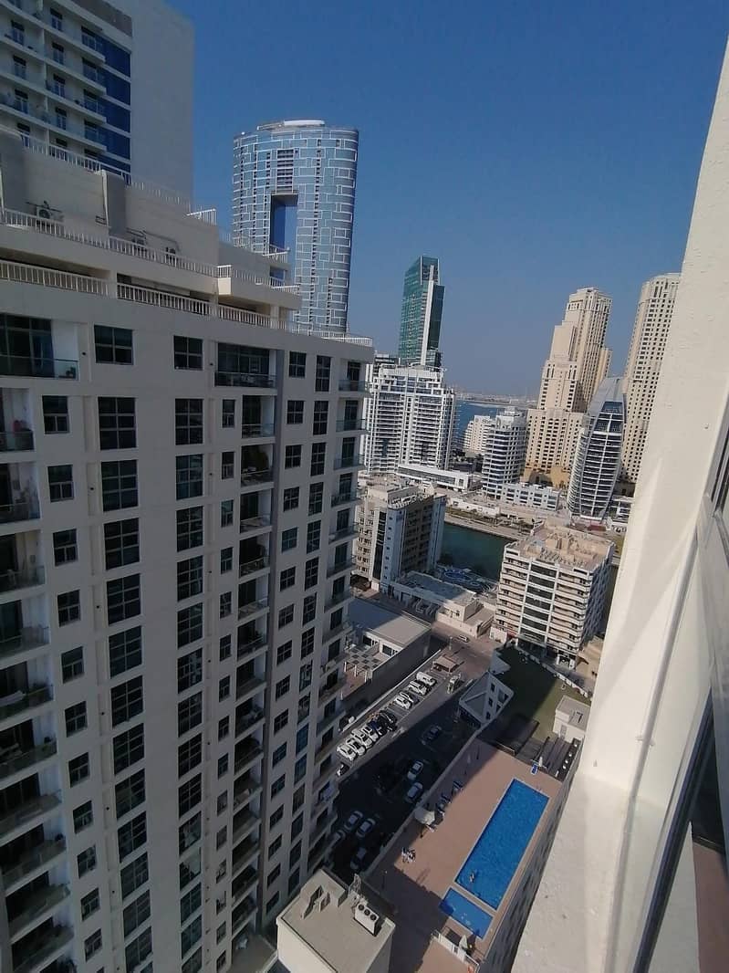 Dubai marina , very large 2 bedroom with chiller free , 4 cheques , large balcony