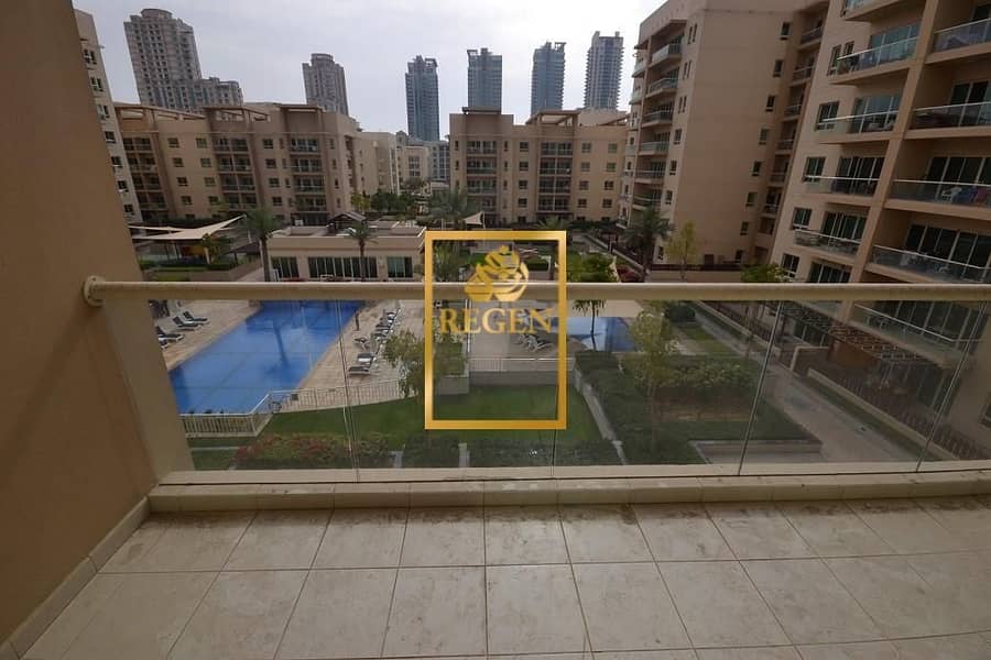 Pool View - Two Bedroom Hall + Study Apartment For Rent in Greens