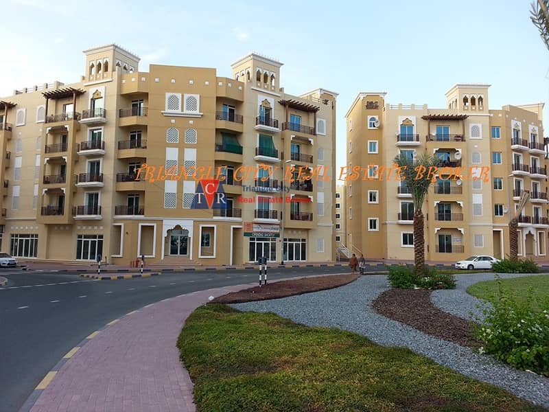 Ready to move in,  Studio Apartment with balcony in Emirates cluster International city