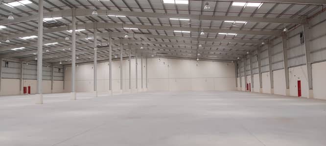 Warehouse for Rent in Emirates Modern Industrial Area, Umm Al Quwain - 59,400 Sqft Warehouse 3 Phase Power Office In Emirates Modern Industrial Area Umm Al Quwain