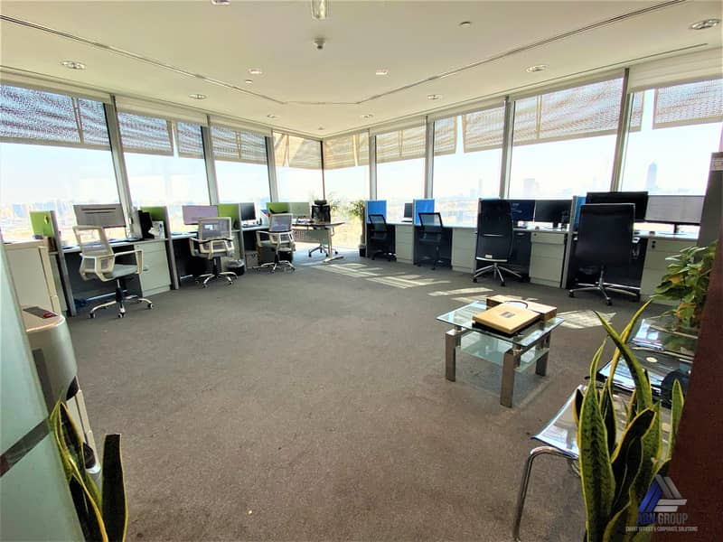 Panoramic View -Executive office with 8 to 10 persons Capacity in Burjuman Business Tower