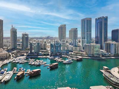 1 Bedroom Apartment for Rent in Dubai Marina, Dubai - Vacant | Full Marina View | Unfurnished