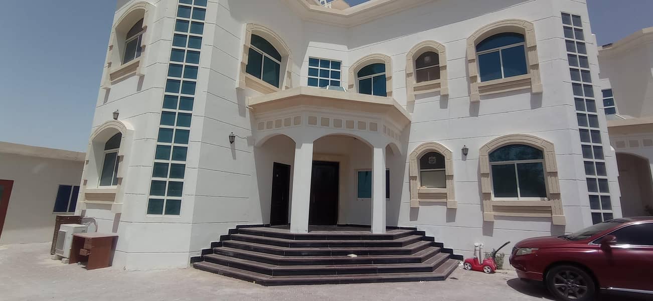For rent studio, private entrance in Shakhbout City, excellent villa, monthly 2100 dirhams