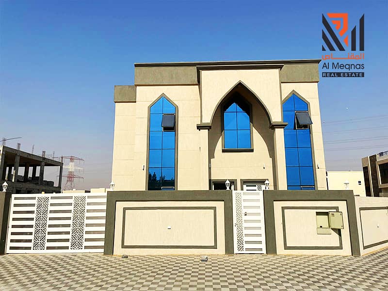 For sale a new villa in Al Helio area - Ajman - opposite Al Hamidiya Park - freehold for all nationalities