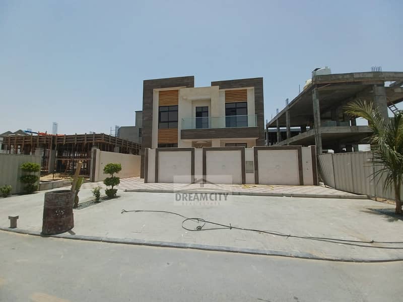 Villa for sale in the finest areas of Ajman, personal finishing, excellent location directly on Sheikh Mohammed bin Zayed Street