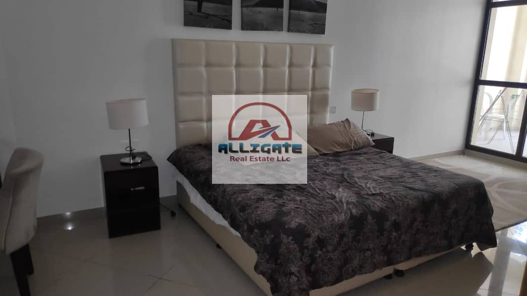 MH-38K IN 1 CHEQS ,Fully Furnished 1BHK||Pool View||Monthly Rent @5000AED all inclusive
