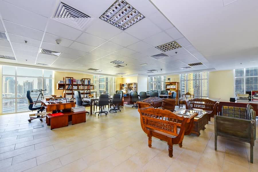 Fully furnished office for rent in The Dome at JLT