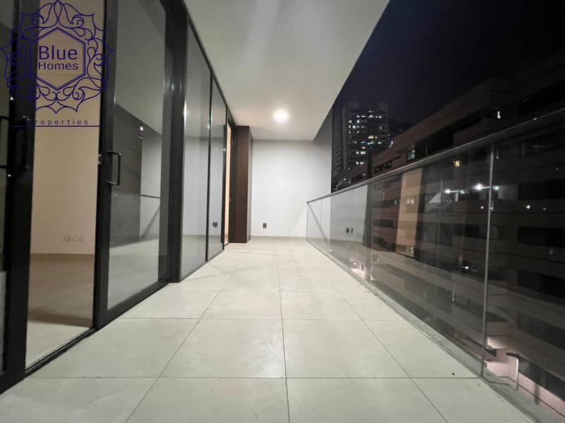 Brand new Building Chiller Ac Free 1 Bedroom Hall with Terrece Balcony Close To Burjuman Metro