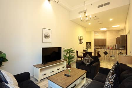 فلیٹ 2 غرفة نوم للايجار في الجداف، دبي - شقة مفروشة بالكامل غرفتين نوم تطل على المدينة
