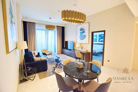 1 Bedroom Apartment for Rent in Dubai Media City, Dubai - Fully Furnished | High Floor | Golf Course View