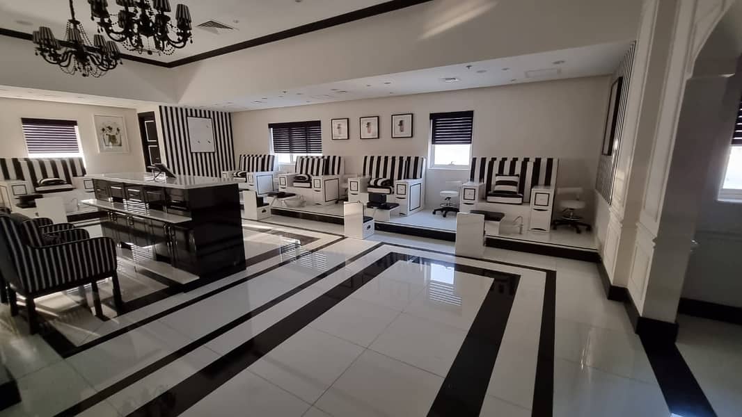 FULLY FURNISHED BEAUTY CLINIC AND SPA AVAILABLE FOR RENT BESIDE AL MURAD MALL AJMAN