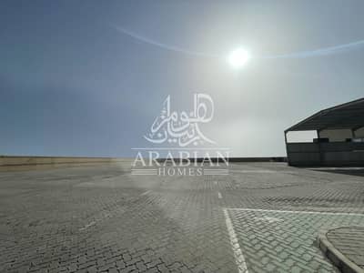 Mixed Use Land for Rent in Mussafah, Abu Dhabi - 4,160sq. m Open Land with Office & Service Station for Rent
