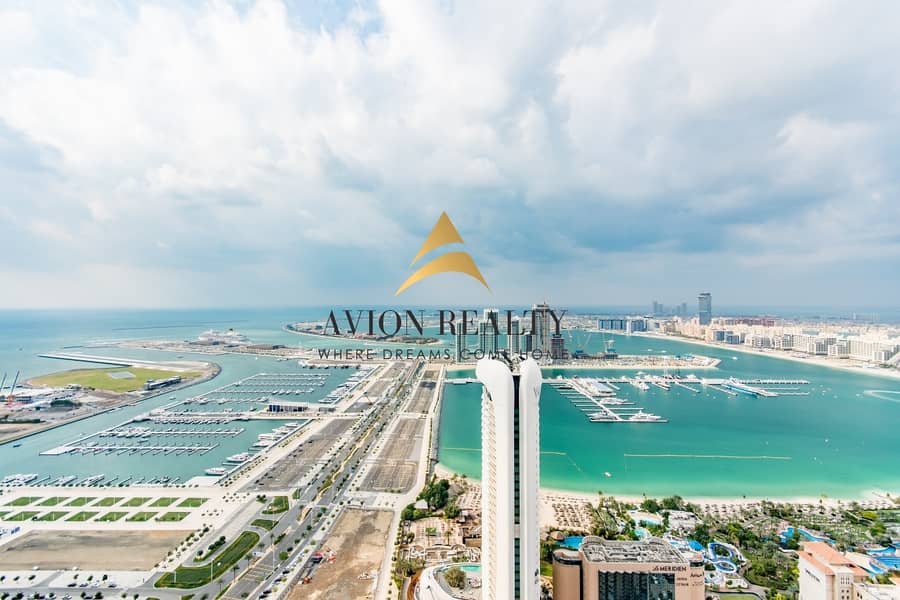 位于迪拜码头，滨海皇冠塔楼 5 卧室的顶楼公寓 5450000 AED - 6025269