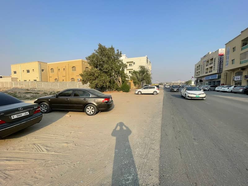 For sale commercial land in a very special location in Al Mowaihat 3 residential commercial permit Ground and two floors, an area of ​​10,000 thousand