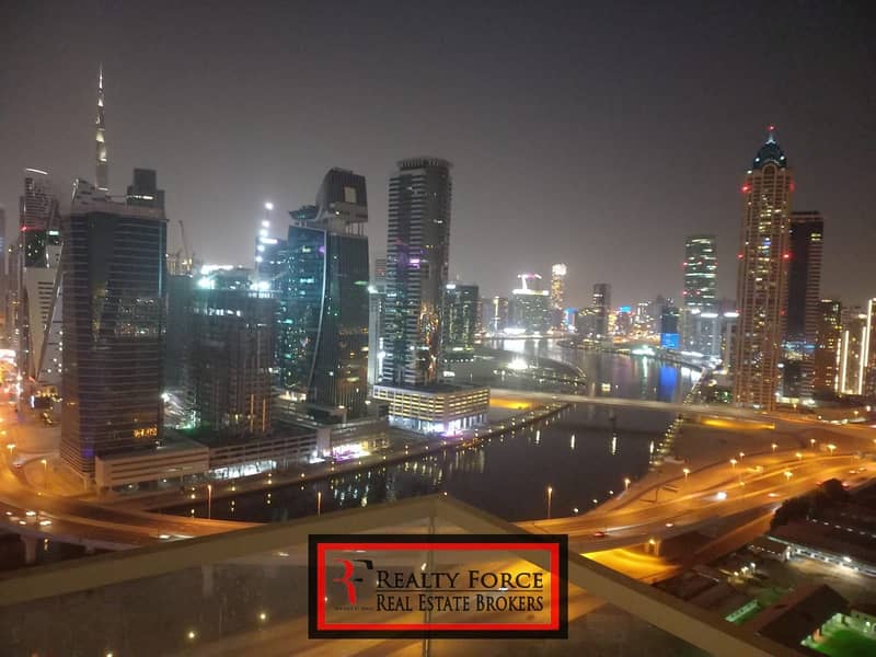 HIGH FLOOR | PARTIAL BURJ KAHALIFA AND CANAL VIEW |FULLY FURNISHED