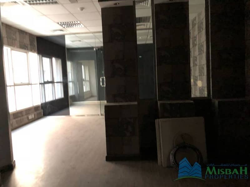 630 sq.ft of 50K/4 cheques office area @ near Dnata Deira with free parking
