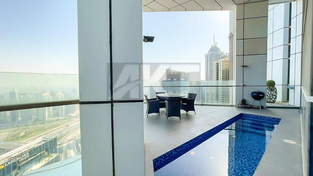 位于迪拜码头，码头23大厦 4 卧室的顶楼公寓 8500000 AED - 5858803