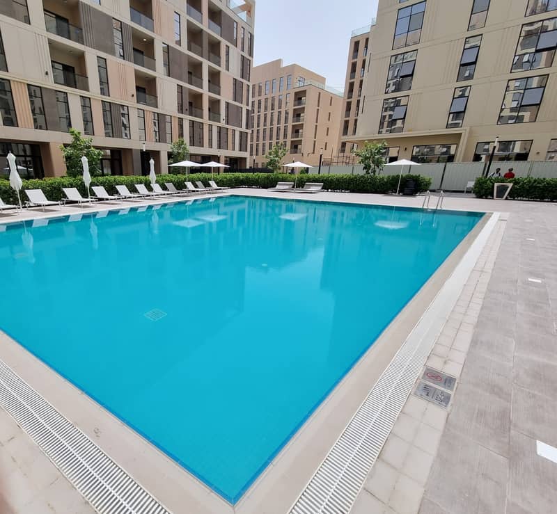 Brand new Spacious Studio available for rent with Balcony +pool+jym+Coved Parking