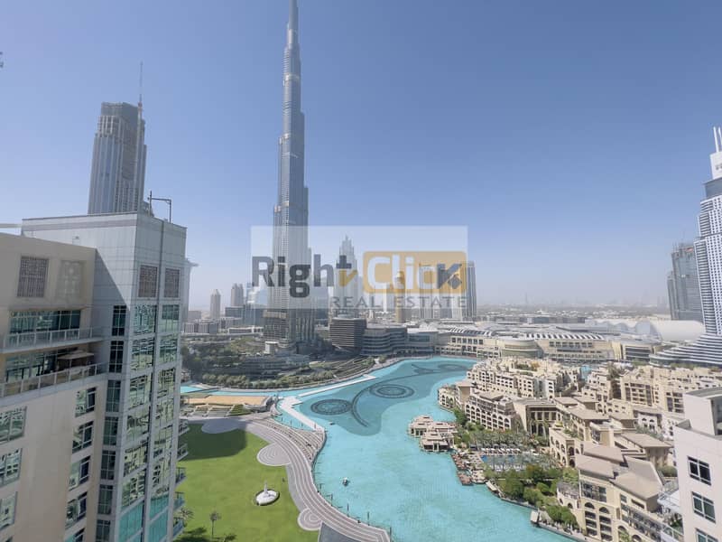 Beautiful Full burj khalifa view 3BR For rent in residence 5