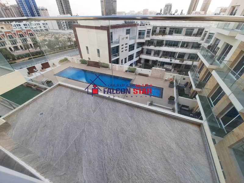 HIGHER FLOOR l FULLY POOL VIEW - LUXURIOUSLY FFURNISHED l NO SEPARATE CHILLER